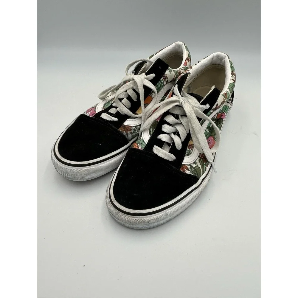 Vans Old Skool Unisex 10.5 Women Or  Men 9‎  Tropical Floral Skater Shoe
